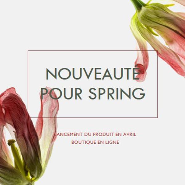 Nouveautés pour le printemps green modern-simple