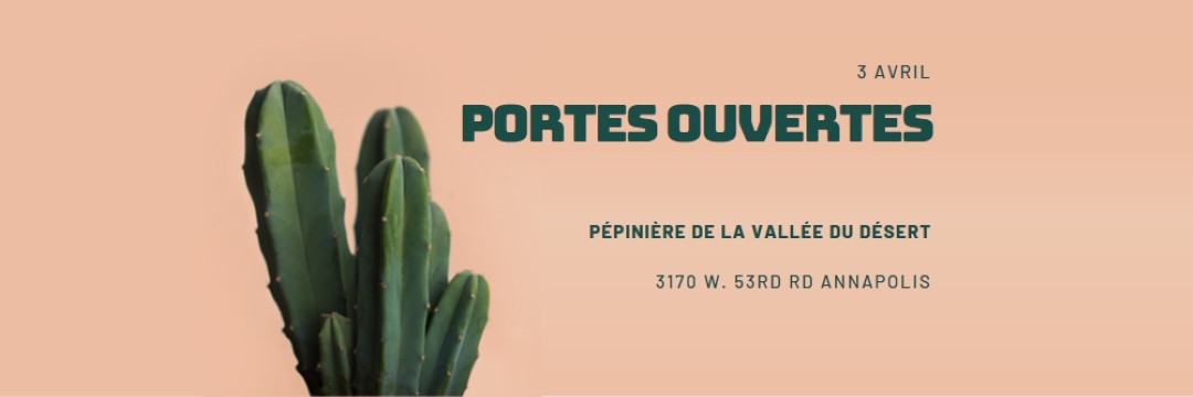 Portes ouvertes du 3 avril pink modern-simple