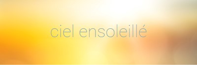 Ciel ensoleillé yellow modern-simple