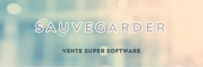 Vente de super logiciels blue modern-simple