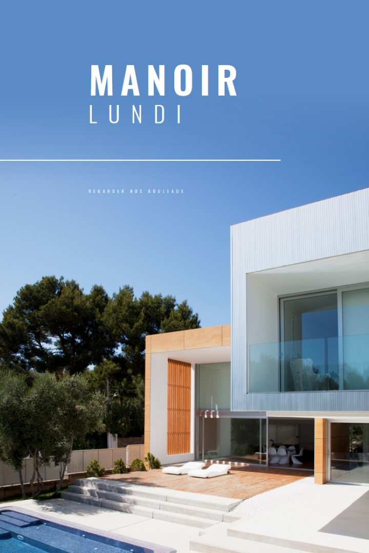 Mansion Mondays blue modern-simple