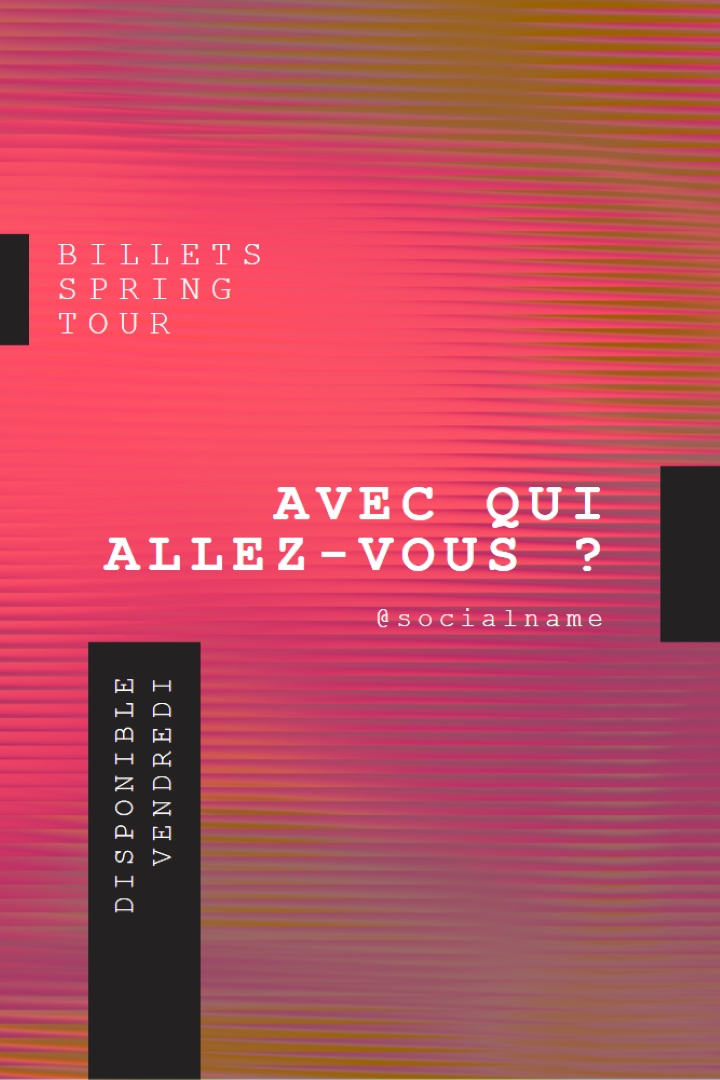 Lumières de concert pink modern-bold