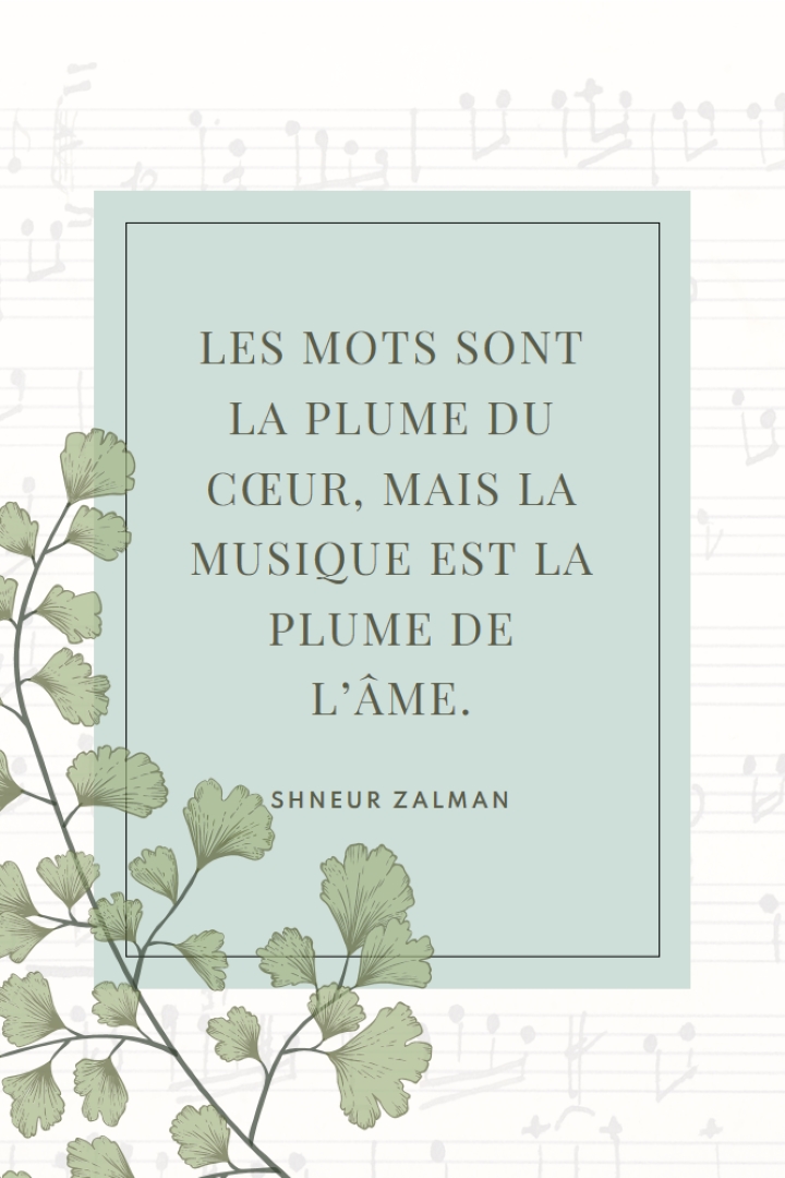 Théorie de la musique white vintage-botanical