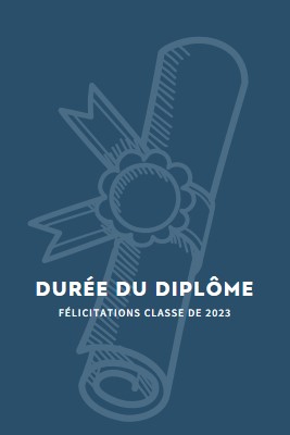 Votre diplôme blue modern-simple