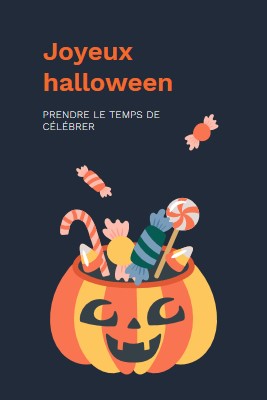 Avoir un doux Halloween black whimsical-line