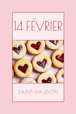 Friandise pour la Saint-Valentin pink modern-simple