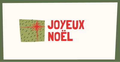 Joyeux cadeau de Noël white whimsical-color-block