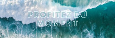 Profitez du moment blue modern-simple