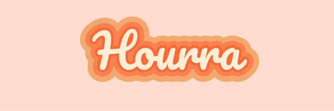 Hooray toute la journée pink vintage-retro