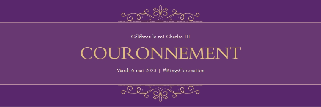 Une annonce royale purple modern-simple