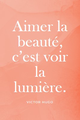 Amour, beauté et lumière pink modern-simple