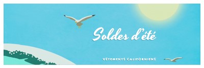 Annonce de vente d’été blue vintage-retro