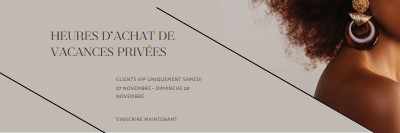 Heures d’achat des fêtes privées gray modern-simple