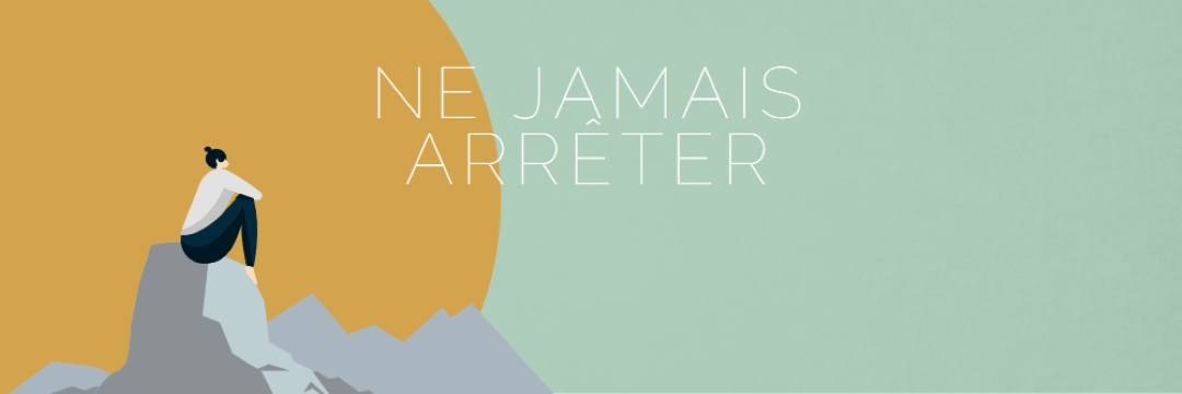 Escalader chaque montagne green modern-simple