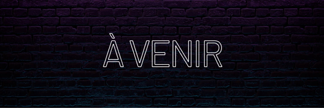 Bientôt disponible pour vous purple modern-bold
