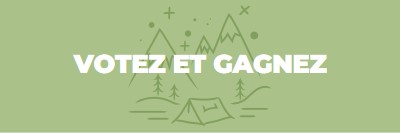 Votez et gagnez green whimsical-line