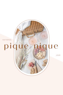 Journée nationale de pique- white modern-simple