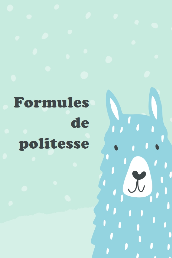 Formules de politesse green whimsical-color-block
