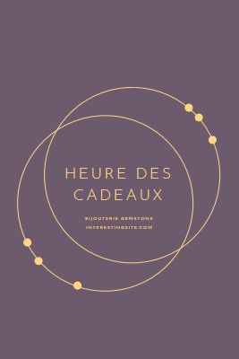 C’est l’heure des cadeaux purple modern-simple