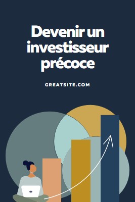 Haut des graphiques blue modern-simple