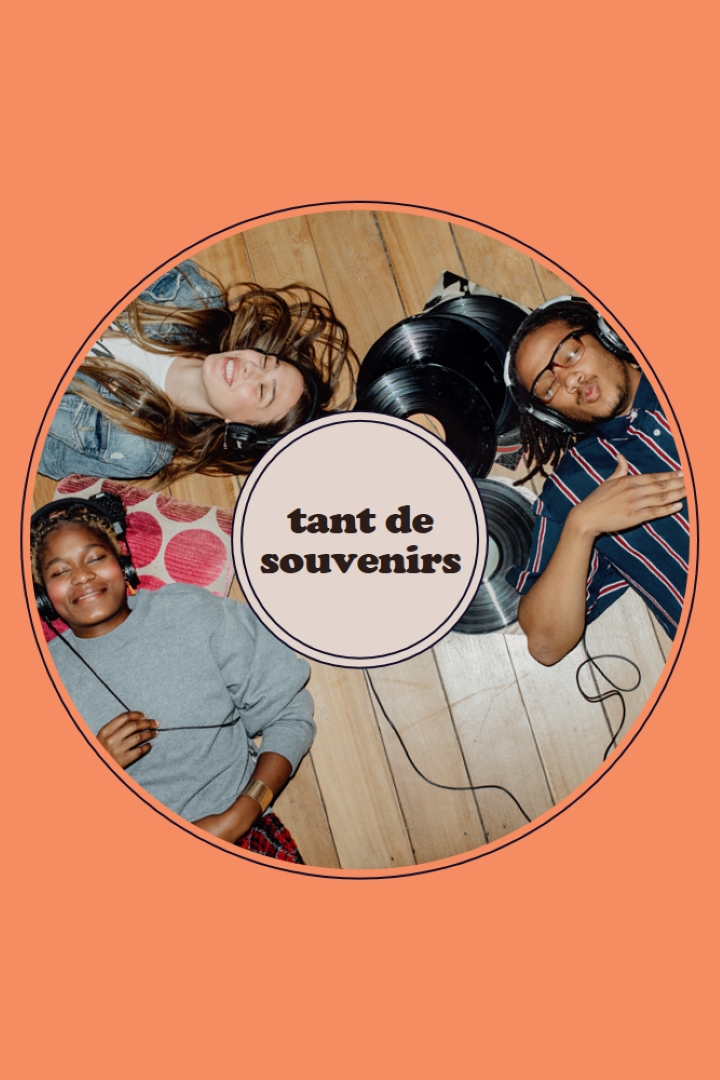 Tant de souvenirs orange vintage-retro