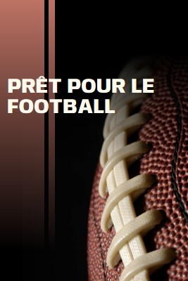 Prêt pour le football brown modern-simple