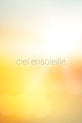 Ciel ensoleillé yellow modern-simple