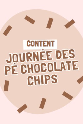 Bonne journée du chocolat brown organic-simple