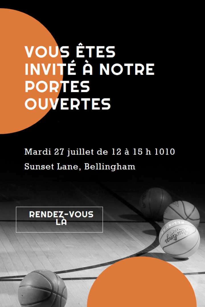Portes ouvertes sur les sports black vintage-retro