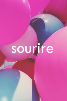 Tous les sourires pink modern-bold