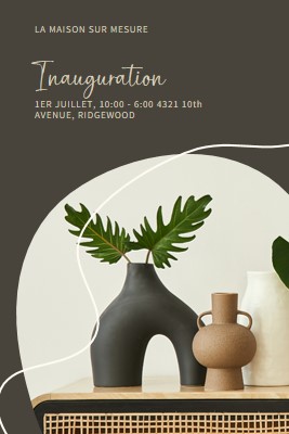 Vase maison brown organic-boho