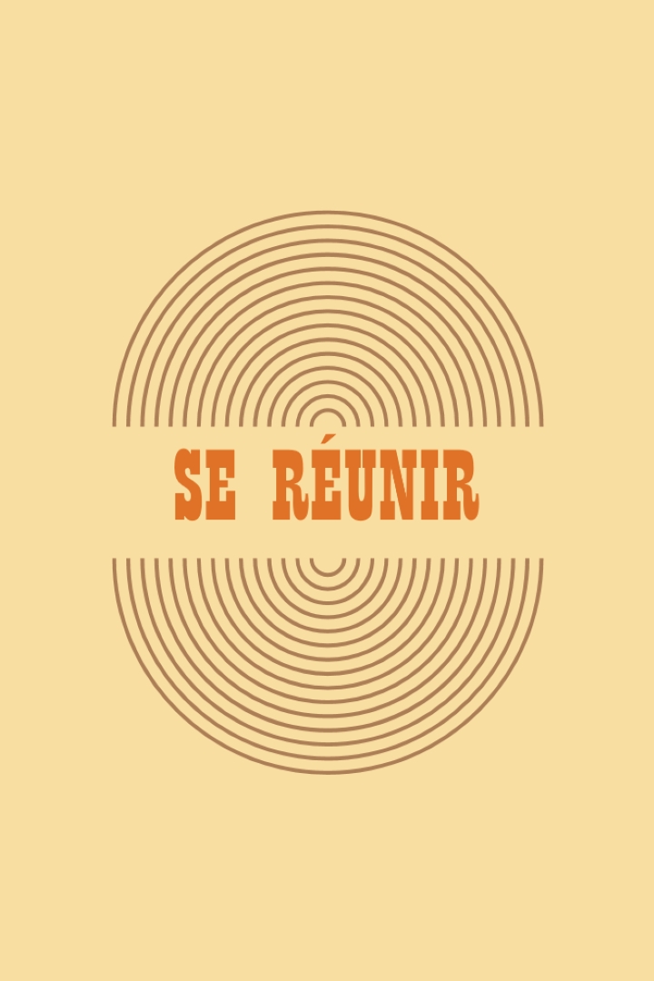 Joindre les forces yellow vintage-retro