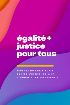 Honorer la Journée internationale contre l’homophobie purple modern-bold