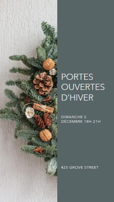 Couronne d’hiver green modern-simple