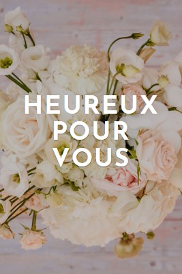 Bouquet heureux purple modern-simple