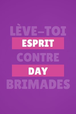 Se lever contre l’intimidation purple modern-bold