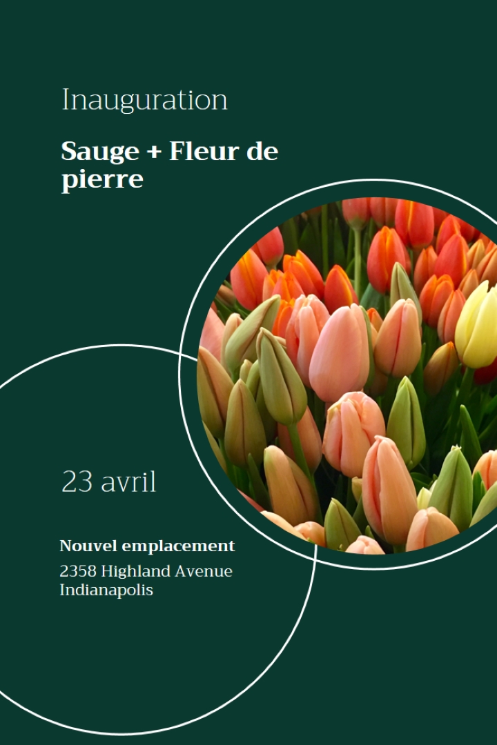 Ouverture d’une boutique florale green modern-simple