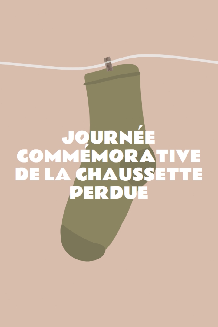 Journée commémorative de la chaussette perdue brown whimsical-color-block