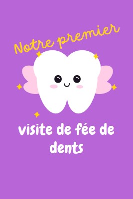 Première visite de fée de dents purple whimsical-color-block