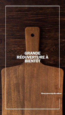 Nous sommes de retour brown modern-simple