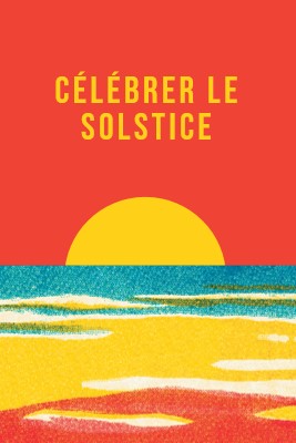 Célébrer le solstice red vintage-retro