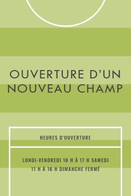 Objectifs du champ green modern-geometric-&-linear