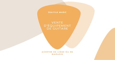 Vente d’équipement de guitare orange organic-simple