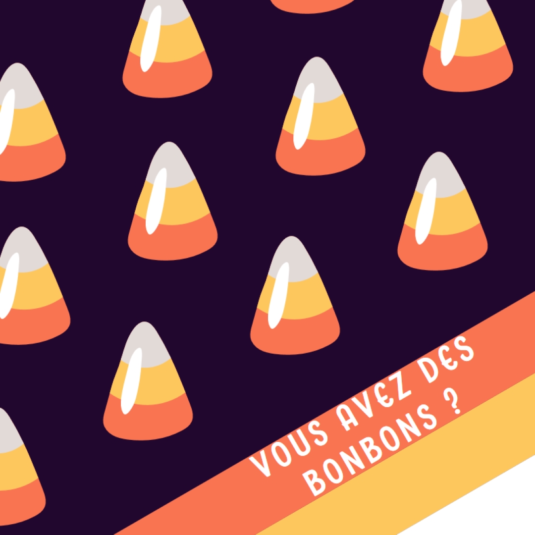 Maïs bonbons d’Halloween orange whimsical-color-block