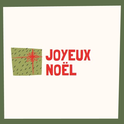 Joyeux cadeau de Noël white whimsical-color-block