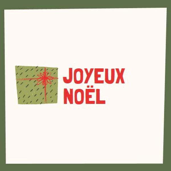 Joyeux cadeau de Noël white whimsical-color-block