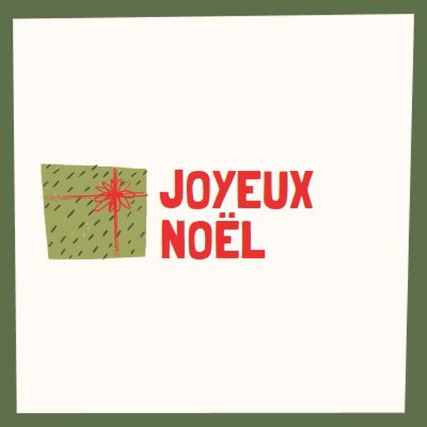 Joyeux cadeau de Noël white whimsical-color-block