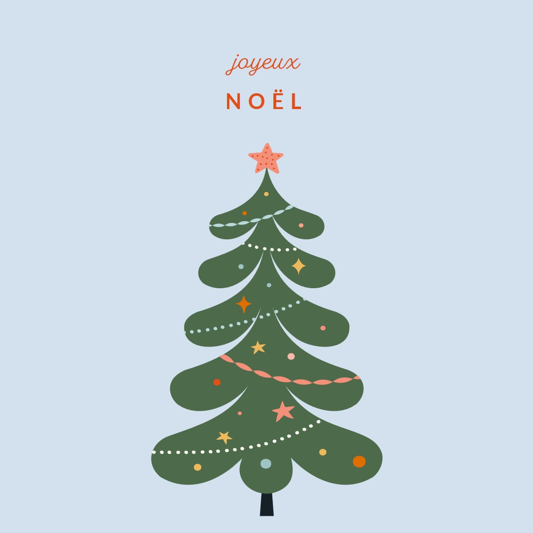 O Arbre de Noël green whimsical-color-block