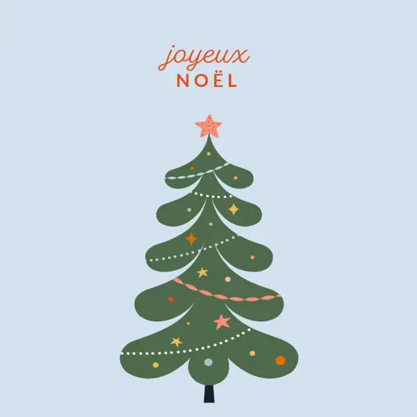 O Arbre de Noël green whimsical-color-block