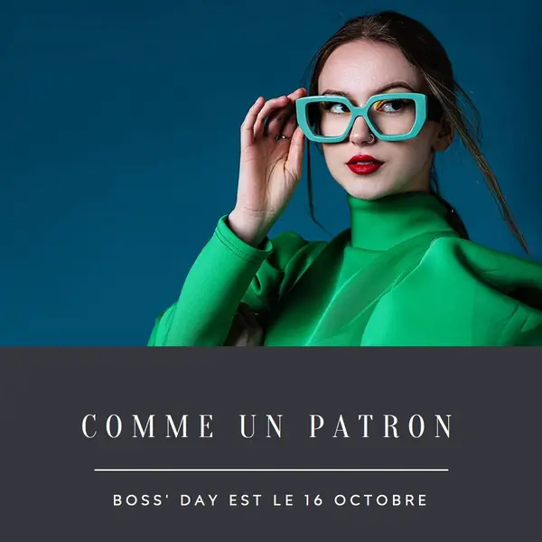 Dame de patron blue modern-simple